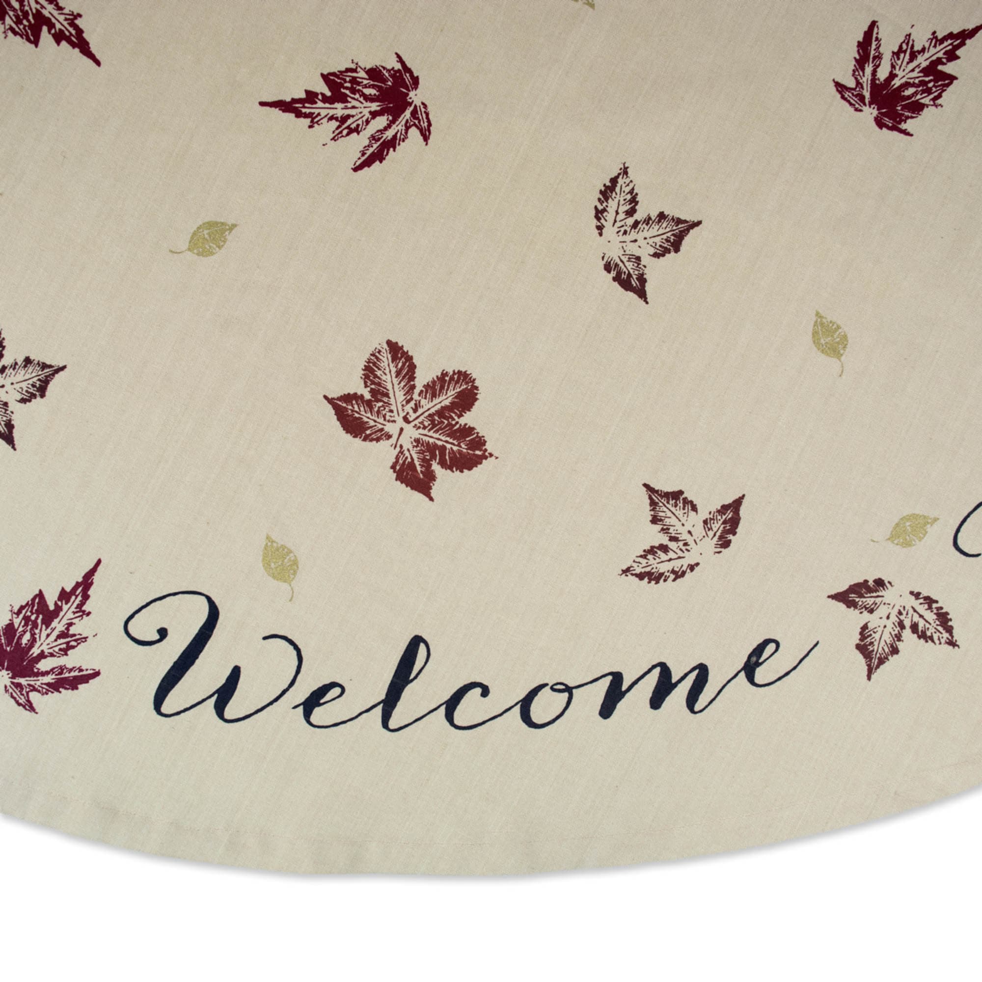 DII® 70" Rustic Leaves Print Round Tablecloth
